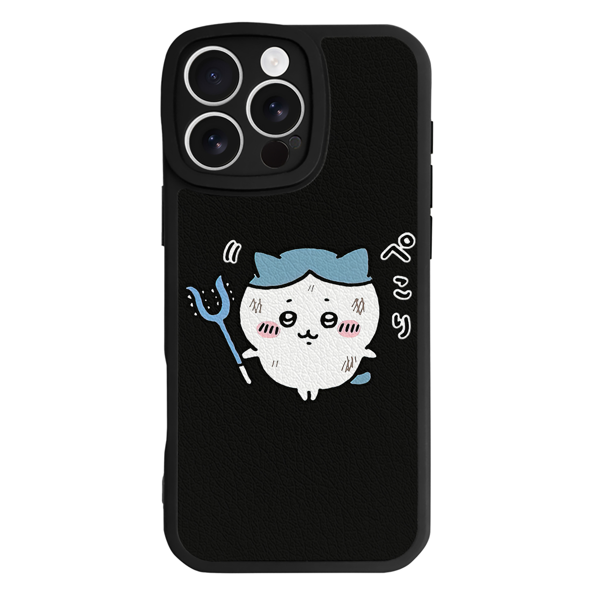 （画像用） ちいかわ ハチワレ Chii-kawa hachiware 【iPhone 16シリーズ対応】シリコンスマホケース（レザー調） 材質：シリコン